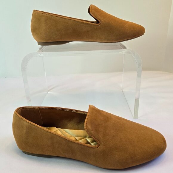 BIRDIES Women Starling Suede Flats Slip-On Comfortable Casual Shoes Sz: 9W Camel - Picture 7 of 11